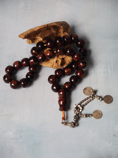 Brown Galaxy Bakelite Tasbih 33 Beads 99g