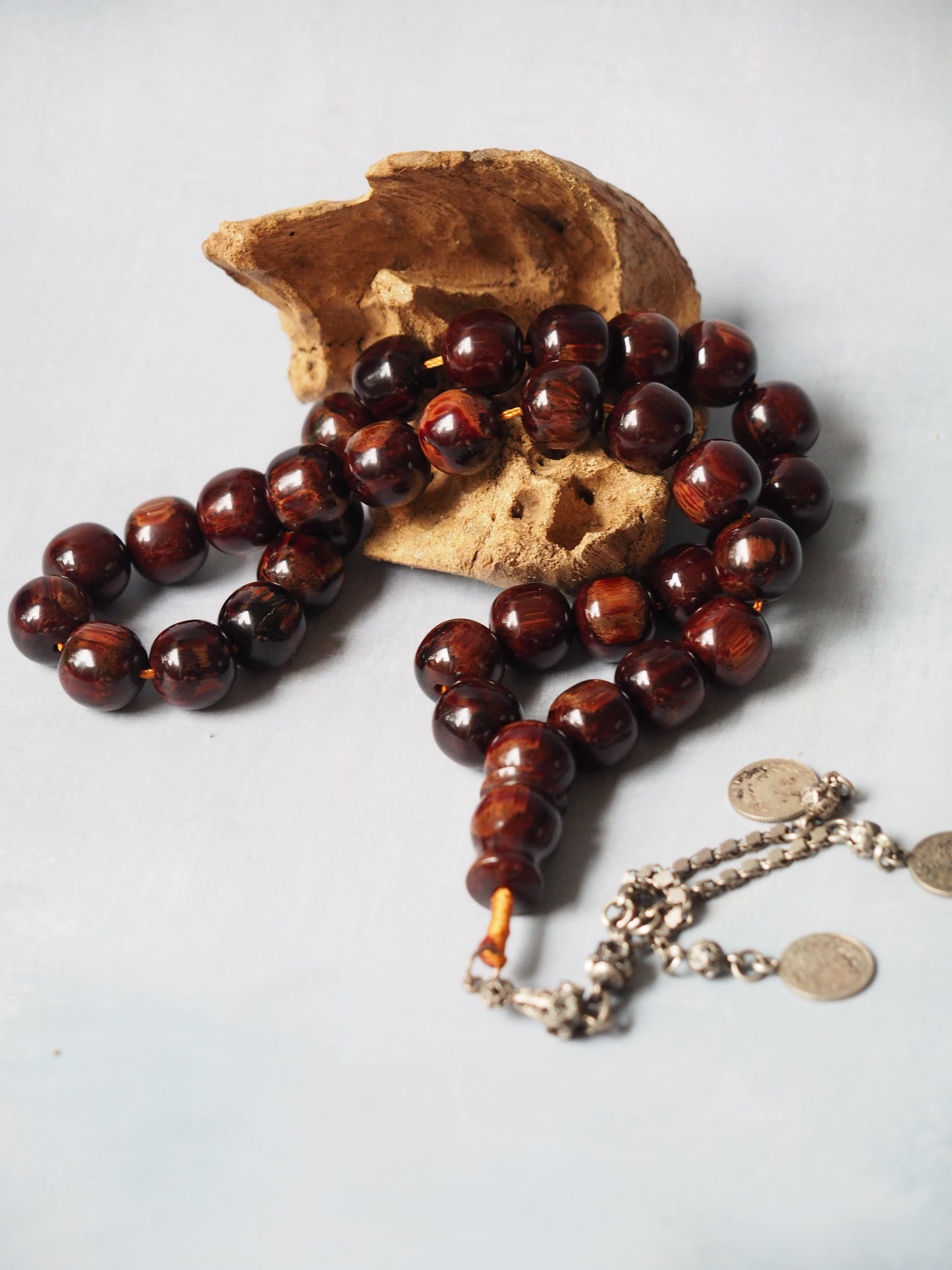 Brown Galaxy Bakelite Tasbih 33 Beads 99g