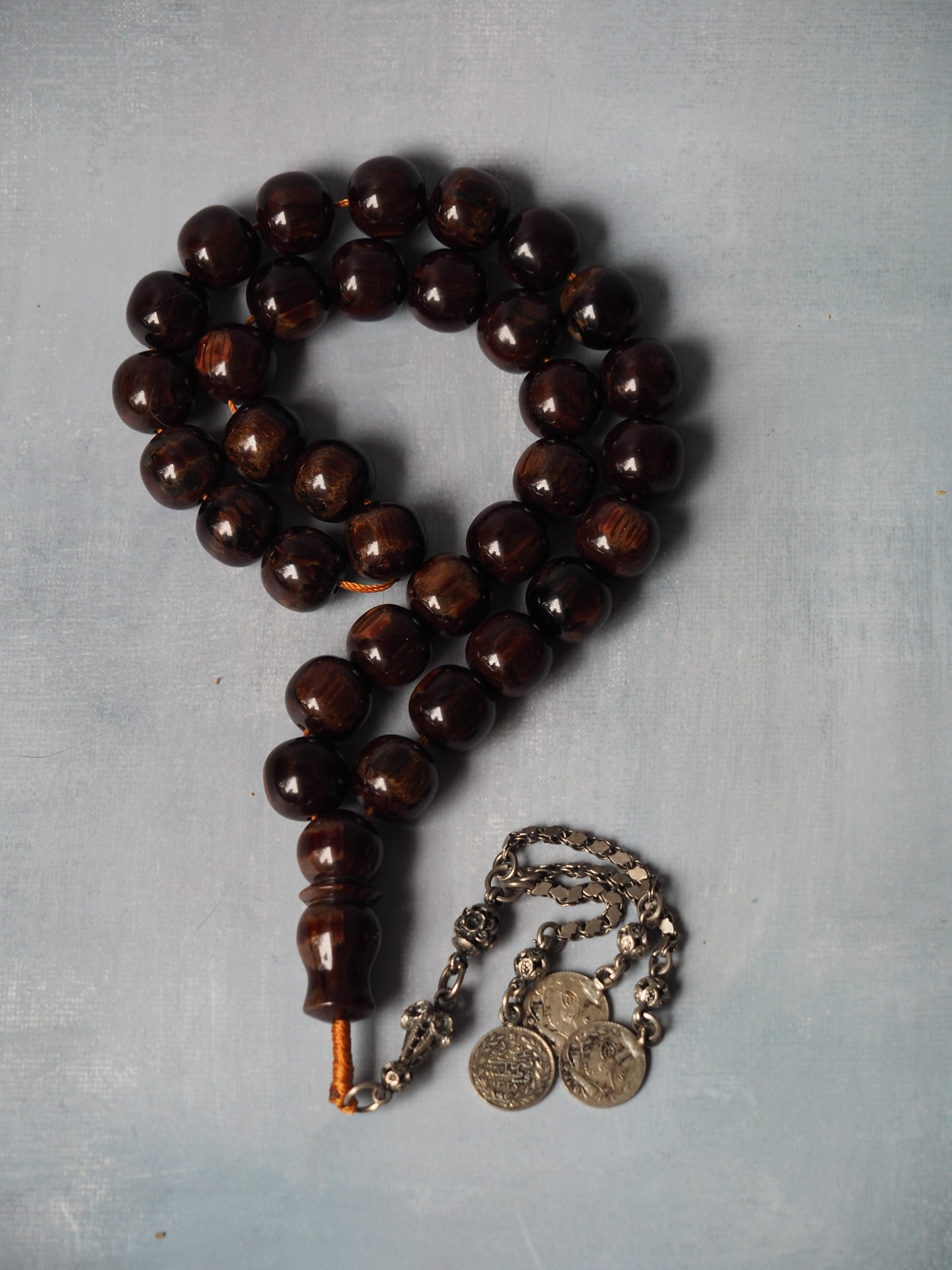 Brown Galaxy Bakelite Tasbih 33 Beads 99g