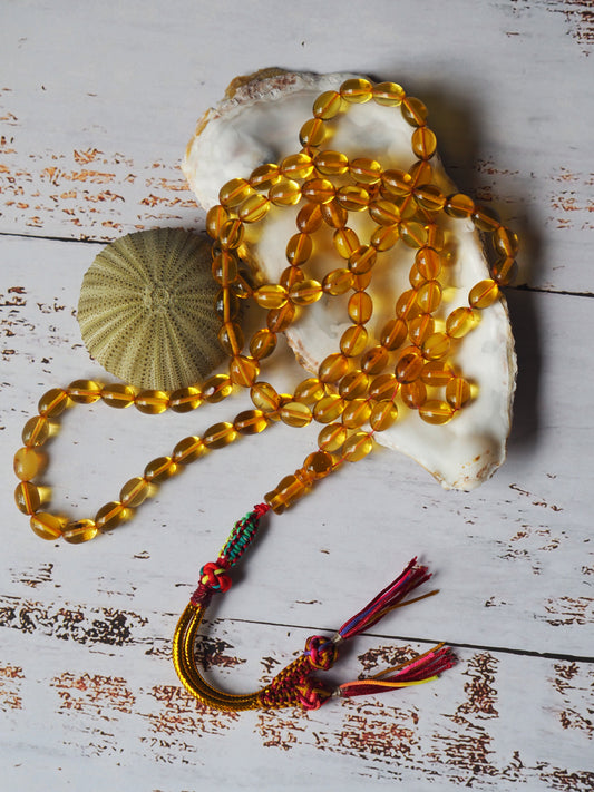 Natural Green Dominican Olive Shape Amber 99 Beads