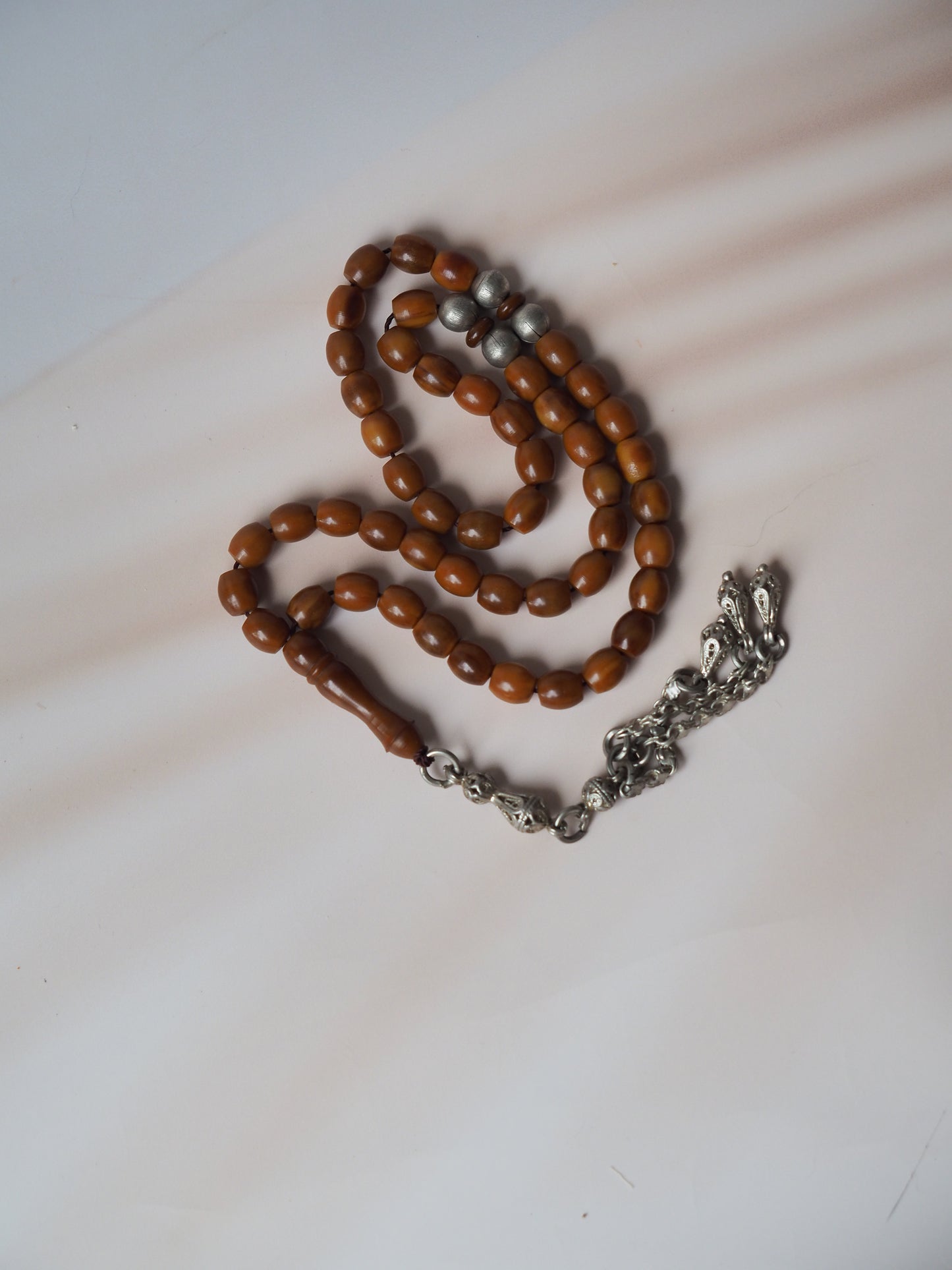 Dark Brown German Bakelite Tasbih 49 Beads