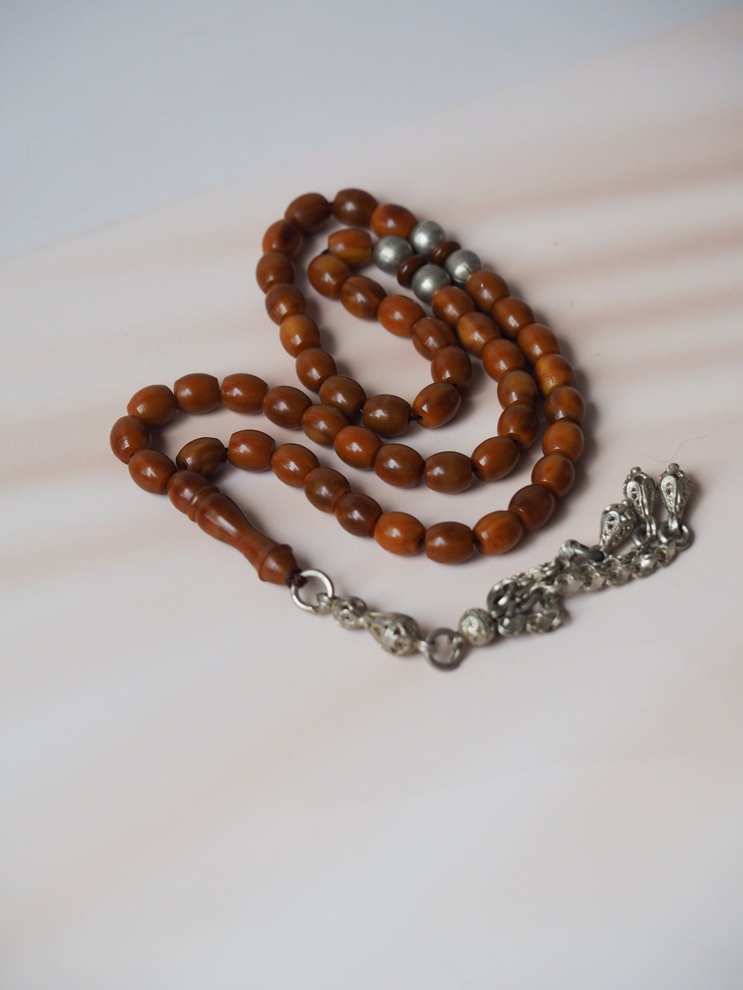 Dark Brown German Bakelite Tasbih 49 Beads