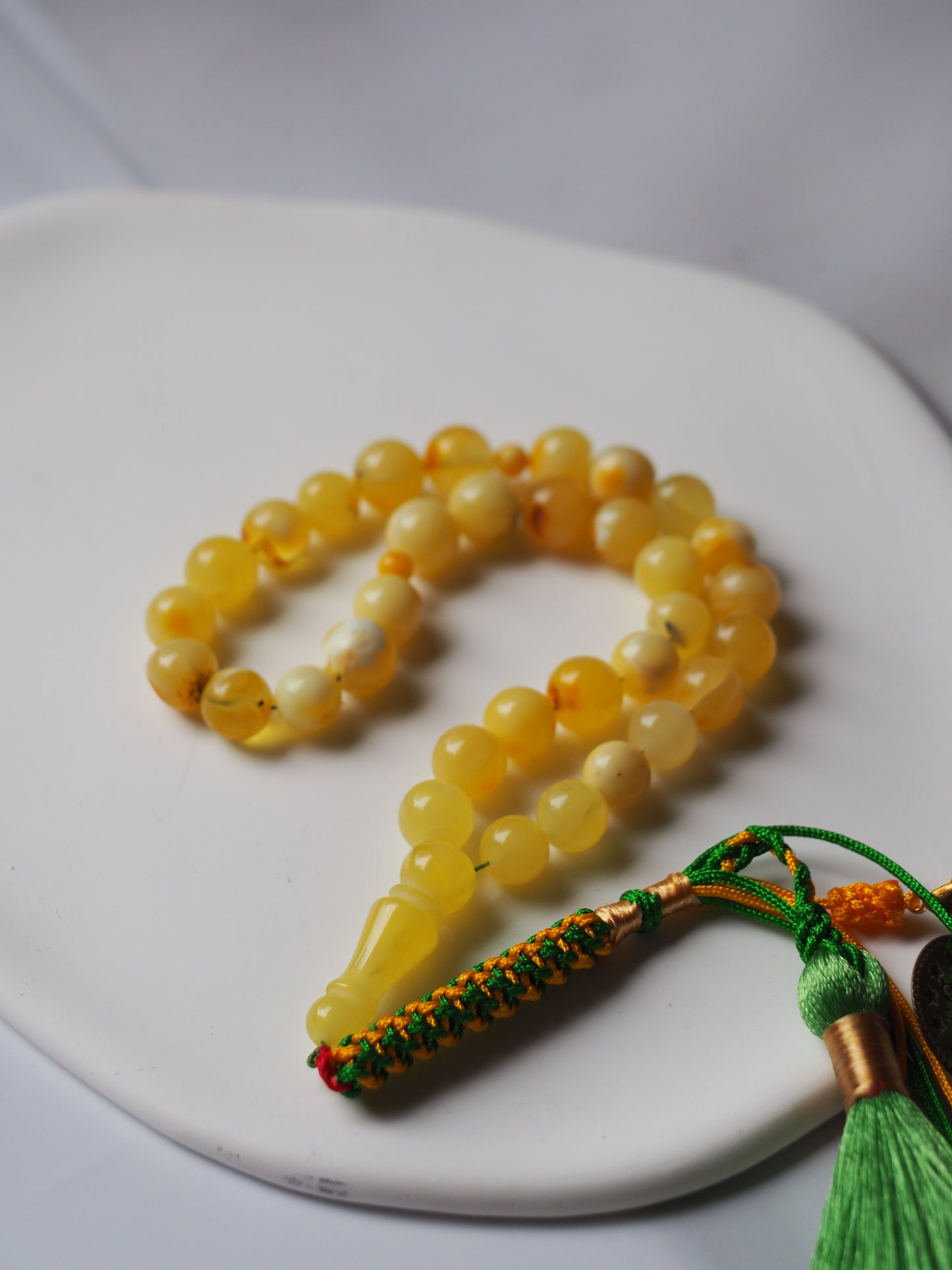 Natural Amber Micro Tasbih 33 Beads