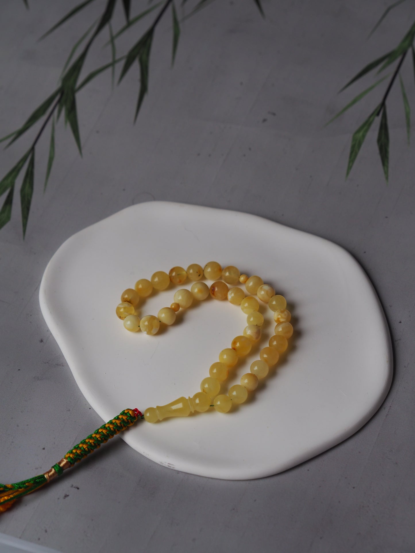 Natural Amber Micro Tasbih 33 Beads