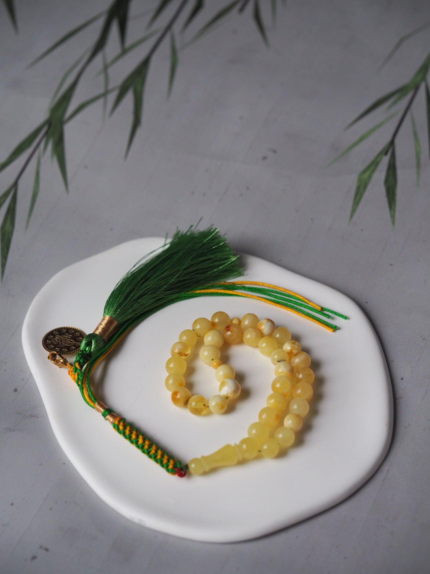 Natural Amber Micro Tasbih 33 Beads