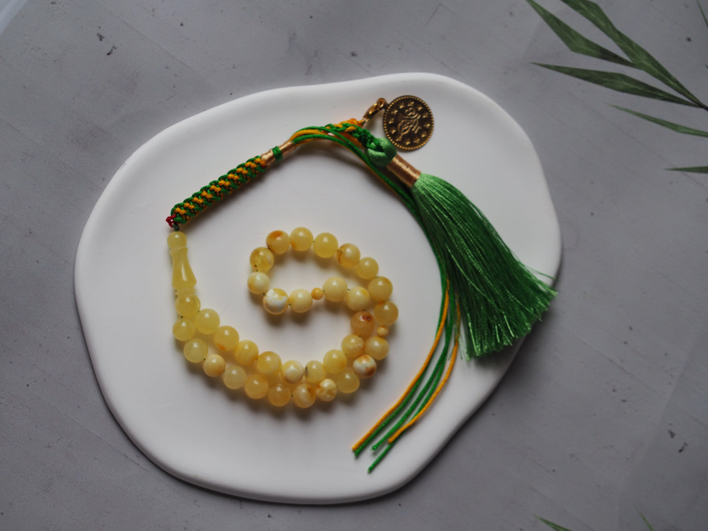 Natural Amber Micro Tasbih 33 Beads