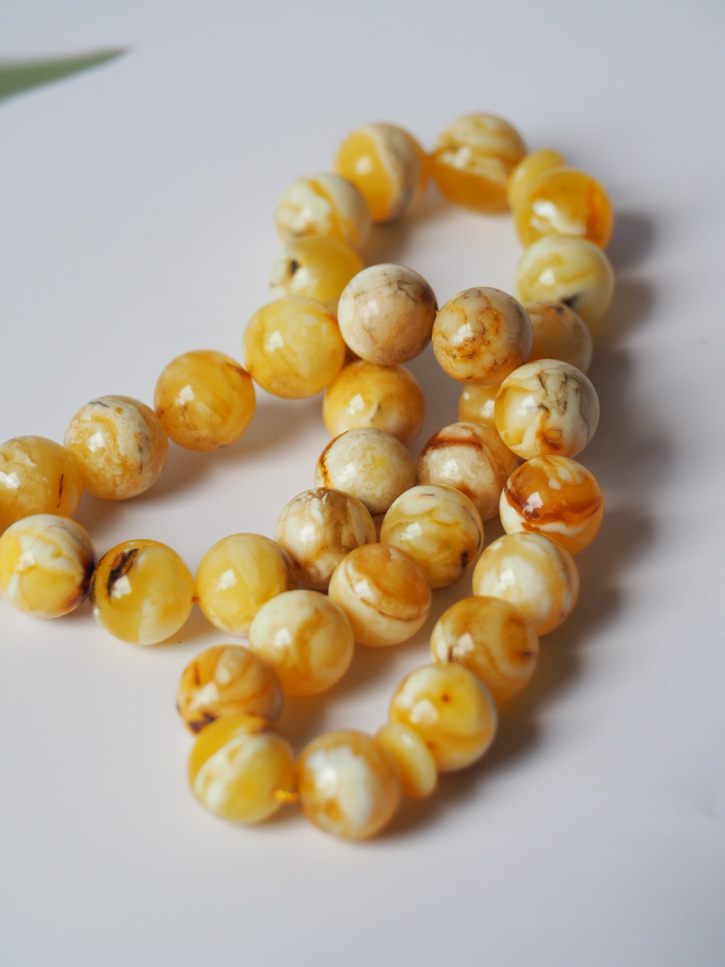 Natural Marble Raw Amber Rosary / Tasbih