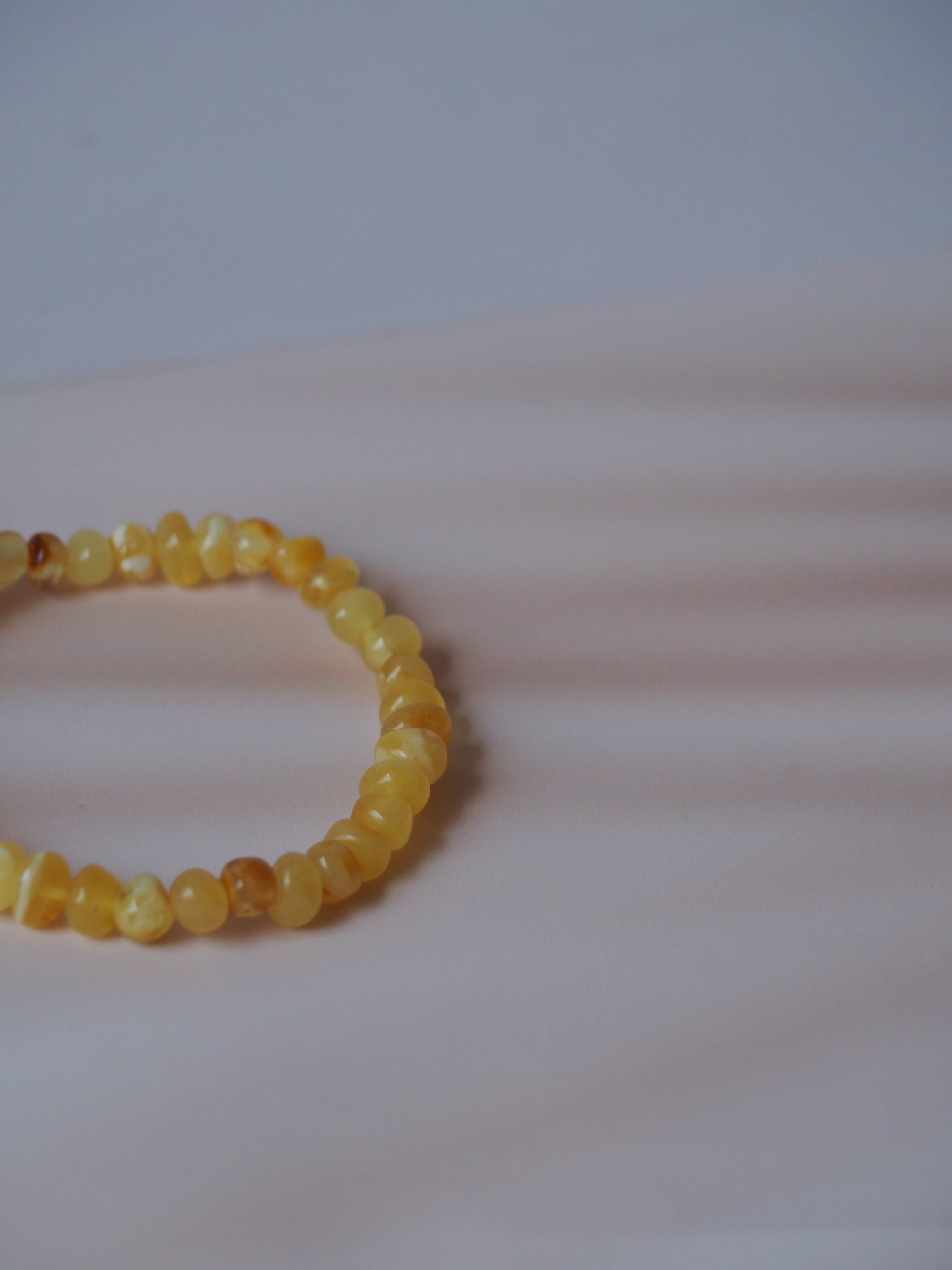 Natural Irregular Multicolor Amber Beaded Bracelet