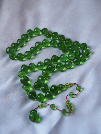 Light Green "7Up" Bakelite Tasbih 45 Beads Istanbul Shape