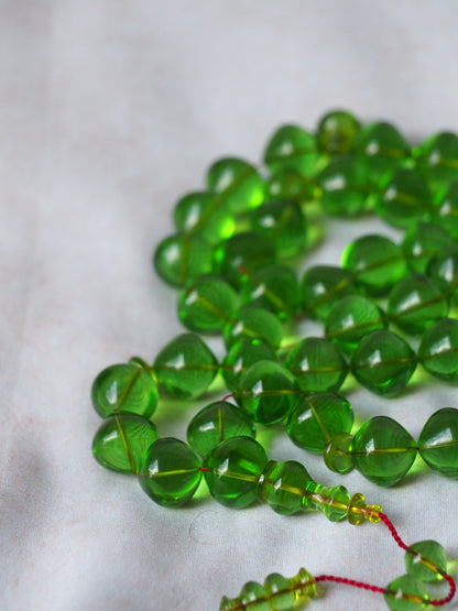 Light Green "7Up" Bakelite Tasbih 45 Beads Istanbul Shape