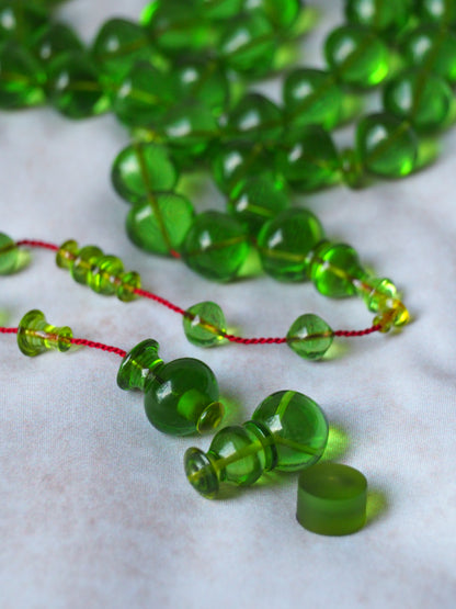 Light Green "7Up" Bakelite Tasbih 45 Beads Istanbul Shape