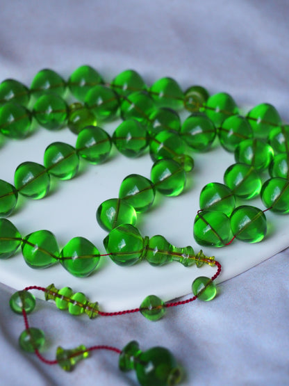 Light Green "7Up" Bakelite Tasbih 45 Beads Istanbul Shape