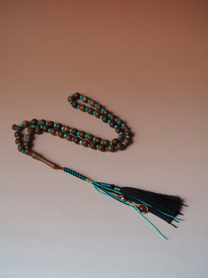 Kokka and Turquoise Tasbih 45 Beads