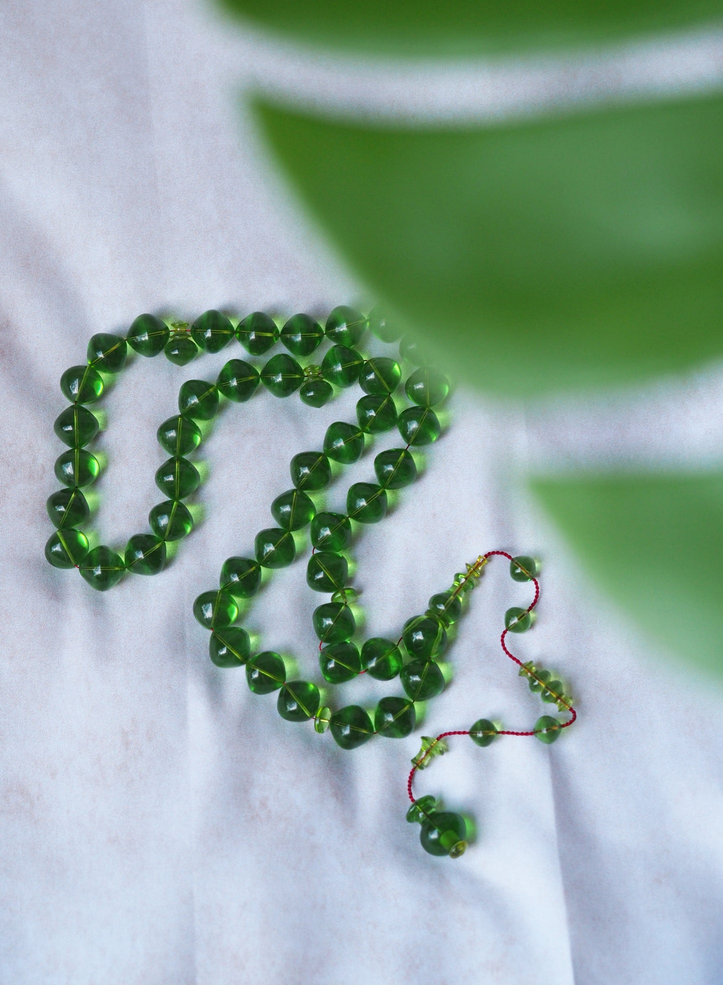 Light Green "7Up" Bakelite Tasbih 45 Beads Istanbul Shape