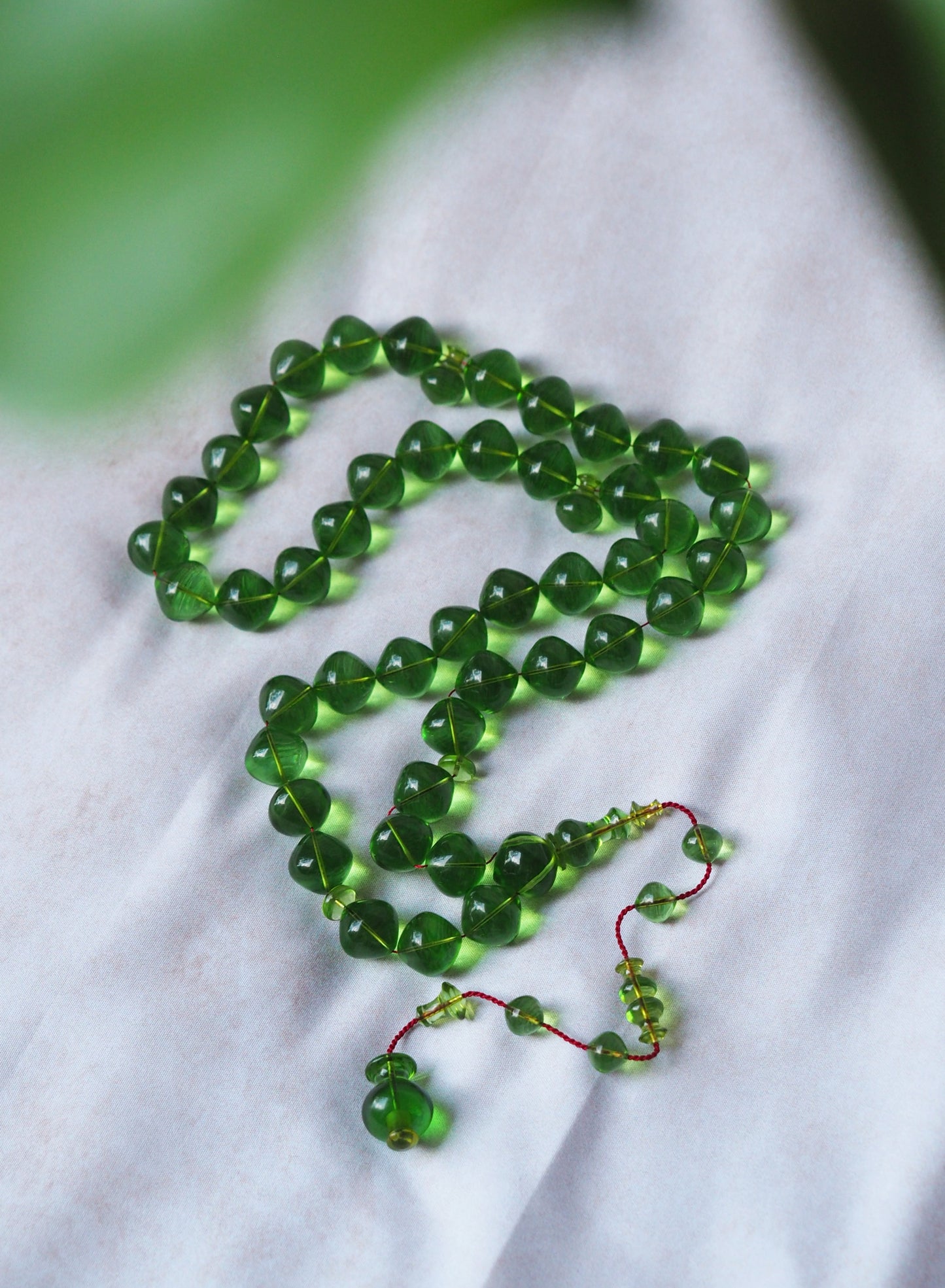 Light Green "7Up" Bakelite Tasbih 45 Beads Istanbul Shape