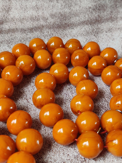 Super Rare Belgian Bakelite Rosary – 43 Istanbul Beads | Red Vines | Big Size