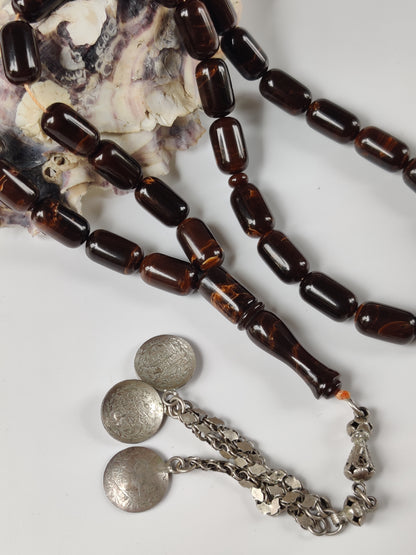 American Galaxy Bakelite Tasbih | 35 Barrel Beads