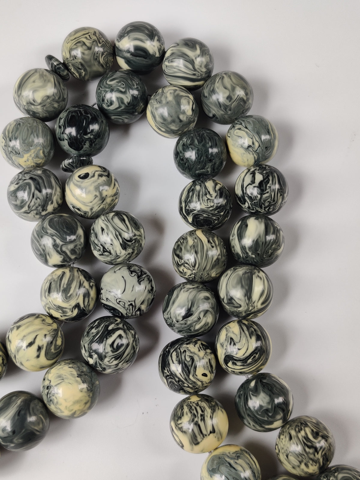 Rare Jumbo Chernobyl Bakelite Tasbih | 39 Large Round Beads | 124 g