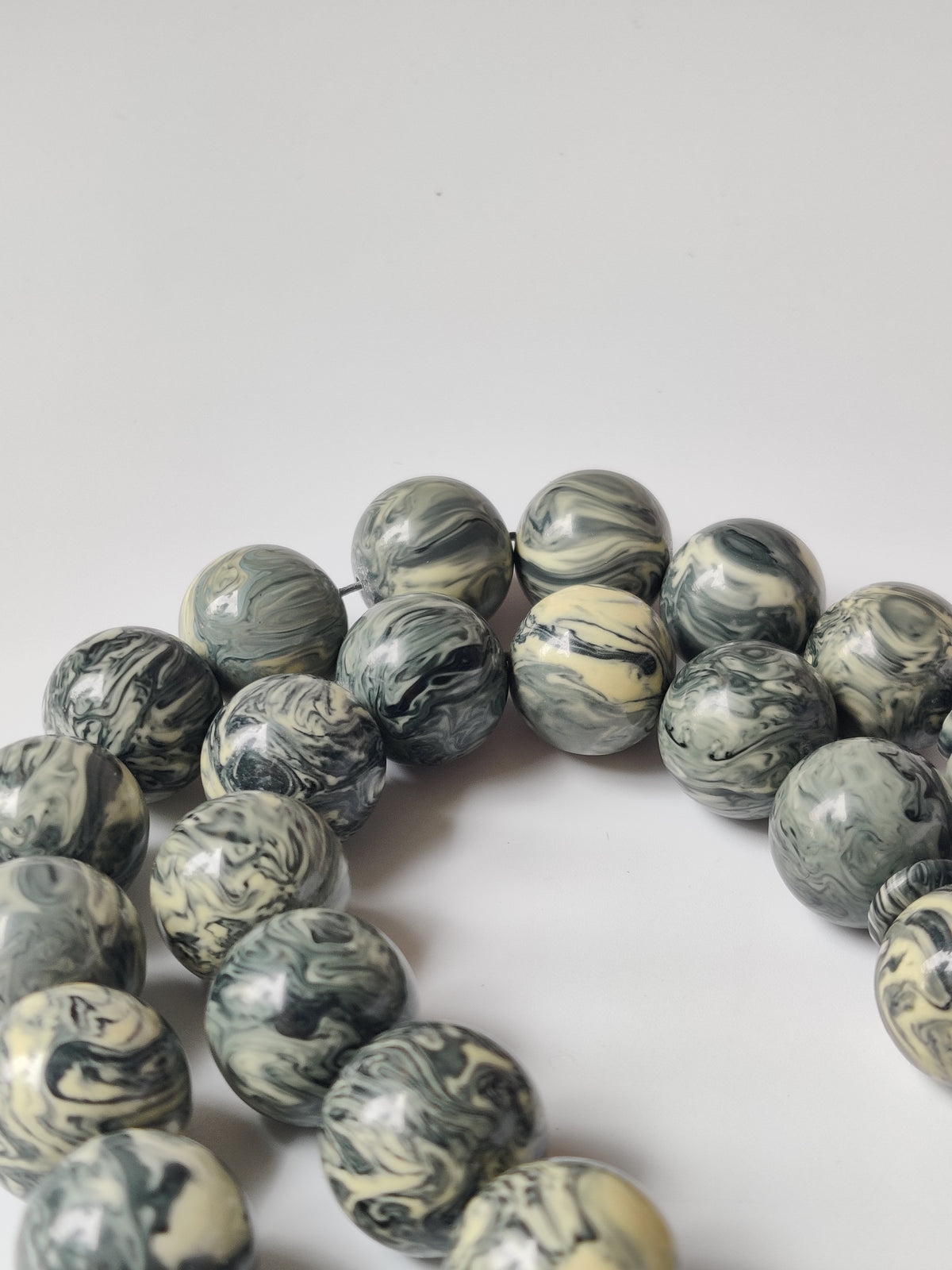 Rare Jumbo Chernobyl Bakelite Tasbih | 39 Large Round Beads | 124 g