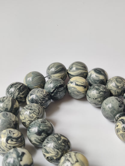 Rare Jumbo Chernobyl Bakelite Tasbih | 39 Large Round Beads | 124 g