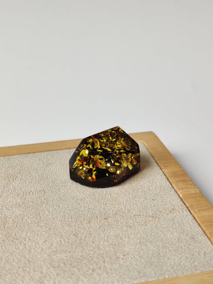 Natural Raw Citron Amber Piece | Faceted | Cabochon