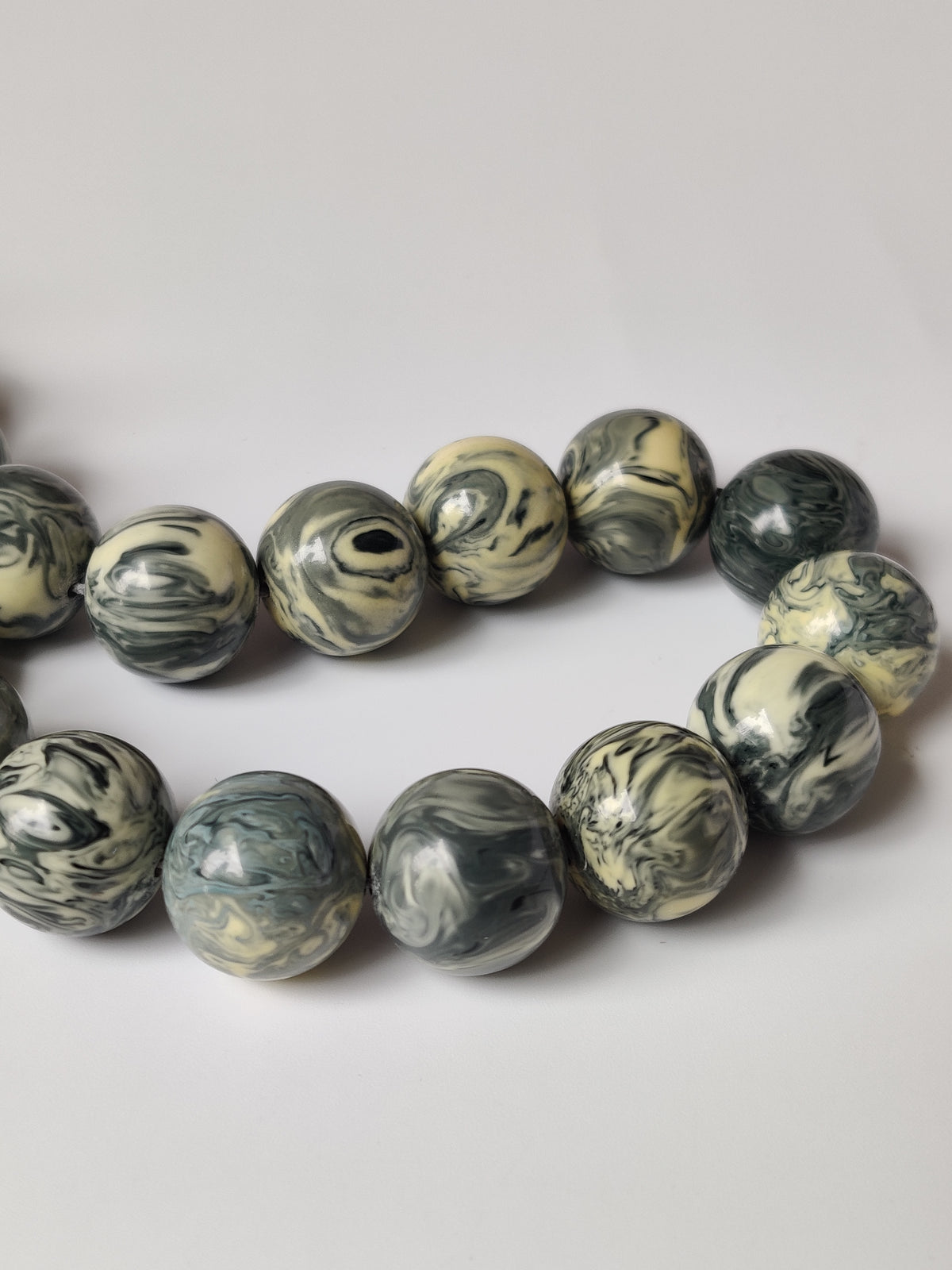 Rare Jumbo Chernobyl Bakelite Tasbih | 39 Large Round Beads | 124 g