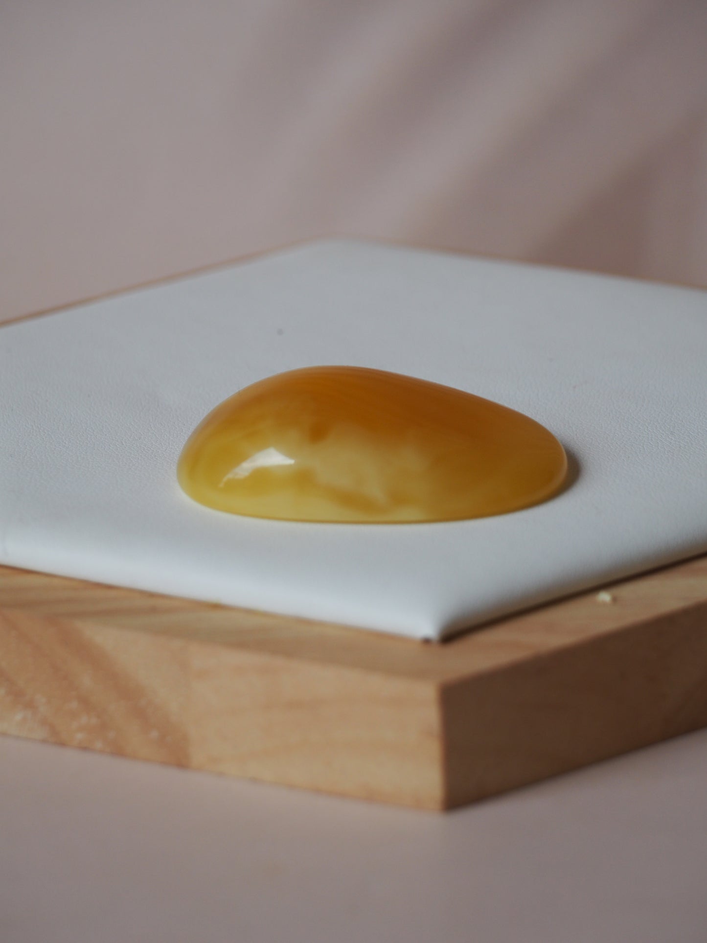 Natural Honey Amber Oval Shape Piece