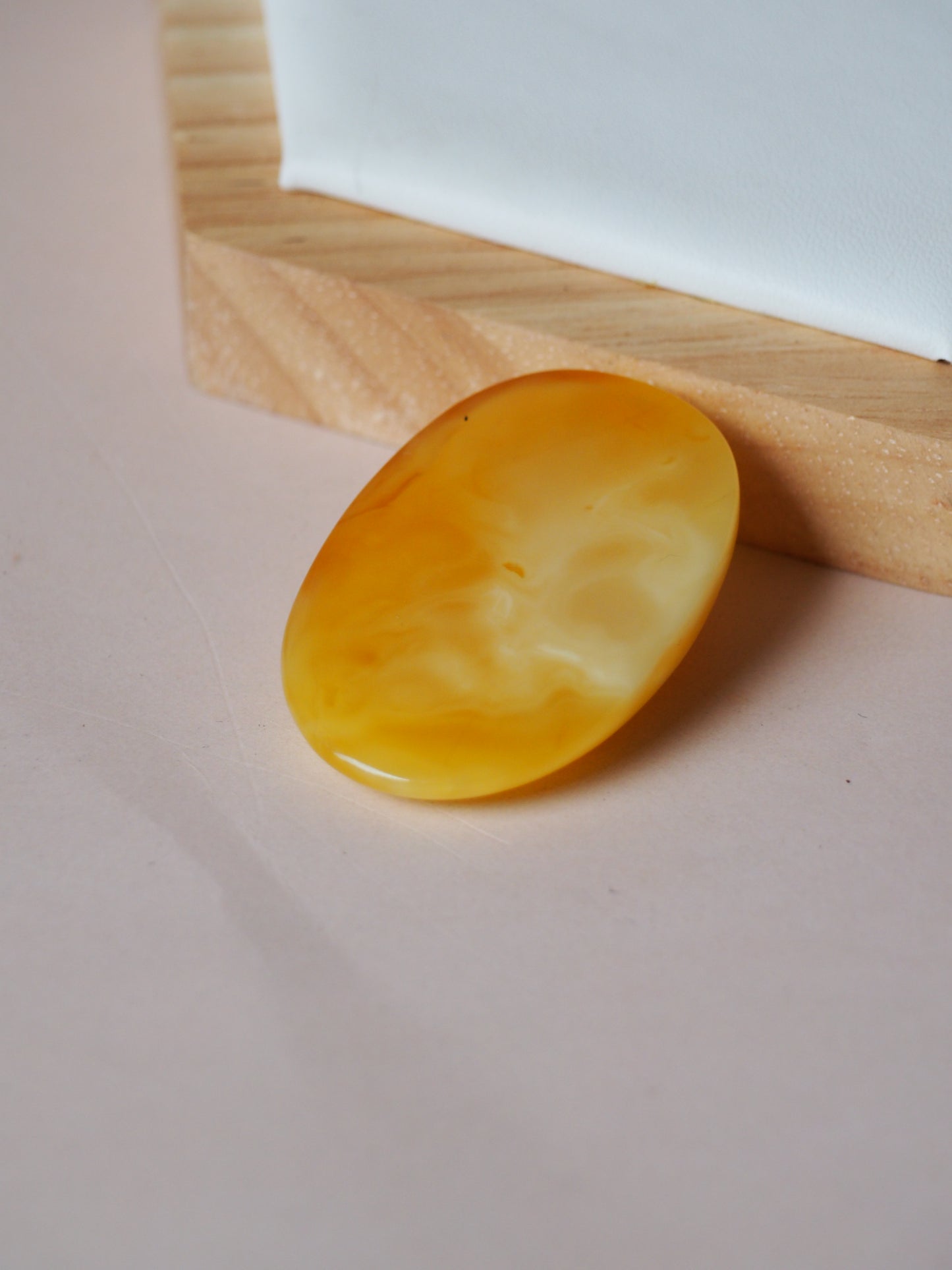 Natural Honey Amber Oval Shape Piece