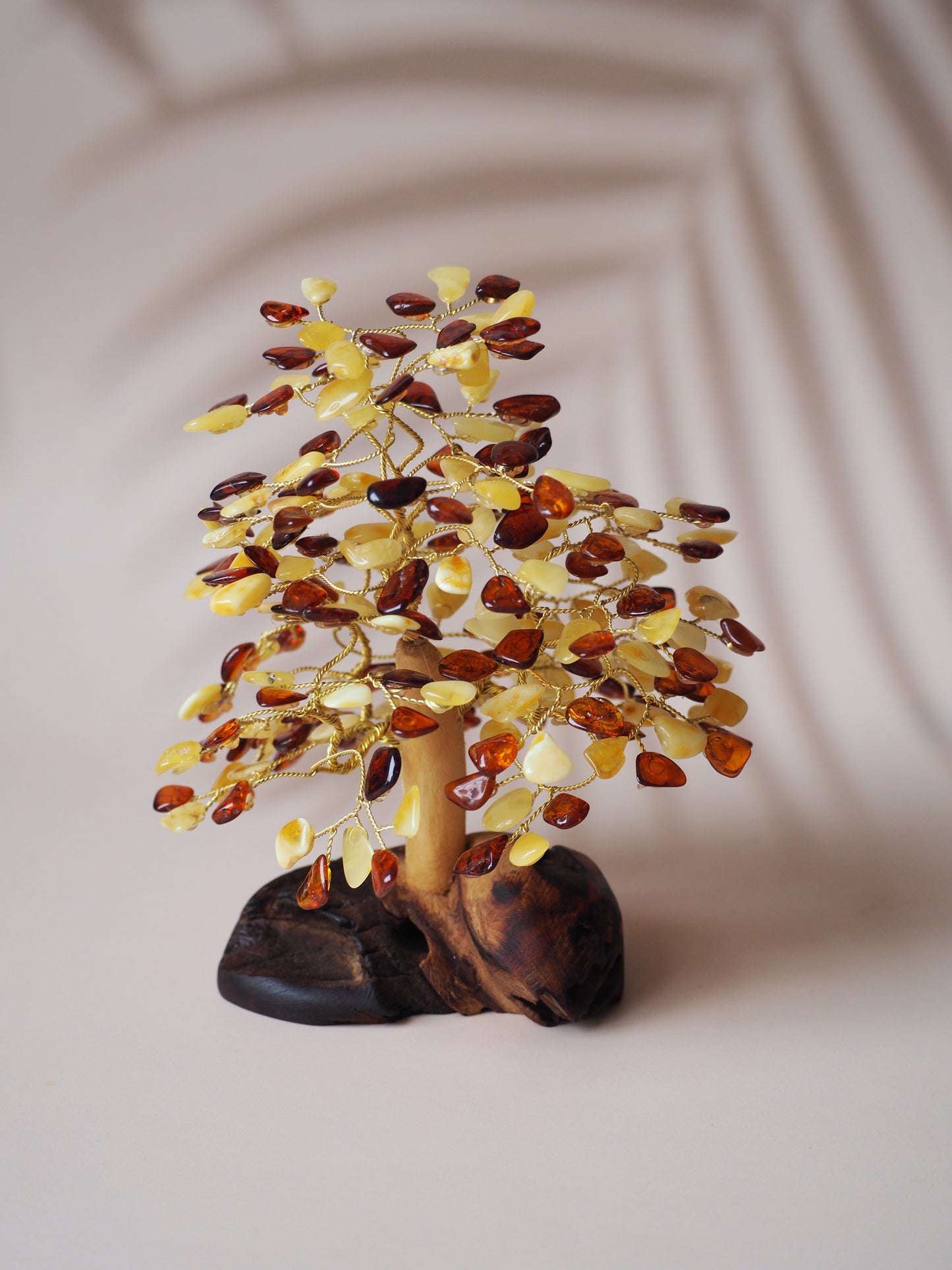 Multicolor Amber Lucky Tree 15cm